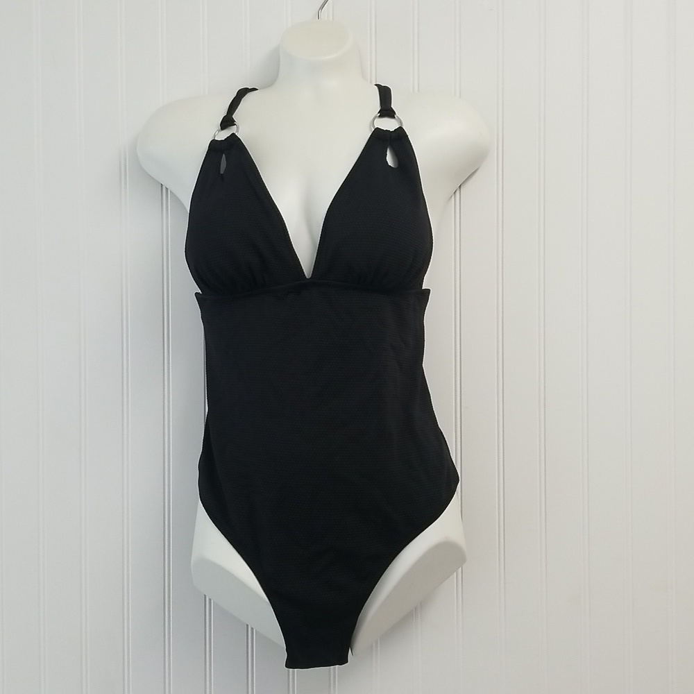 Live Life On The Beach One Piece Swimsuit Black